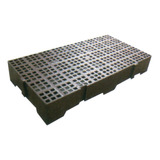 Piso Estrado Plástico Alto Palete Pallet Reforçado 82x41x13