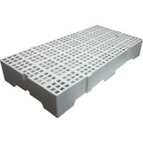 Piso Estrado Plástico Alto Palete Pallet Reforçado 82x41x13