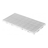 Piso Estrado Plástico Modular 50x25x2,5 Cm - Branco