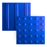 Piso Tatil 12 Alerta + 32 Direcional Azul - Pvc 25 X 25cm