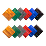 Piso Tátil 25x25 Alerta E Direcional Pvc Borracha Kit 10 Pç