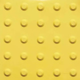 Piso Tatil Alerta Pvc Amarelo Placa 25x25 Kit Com 10 Peças