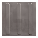Piso Tatil Direcional Borracha 25x25x5mm Kit Com 10pç Cinza