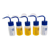 Pisseta Graduada Poliet. 125 Ml Bico Curvo Kit 5 Un. Nalgon