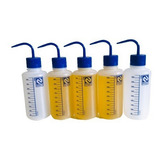 Pisseta Graduada Poliet. 500 Ml Bico Curvo Kit 5 Un. Nalgon