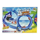 Pista Ataque Do Tubarão Shark Track Looping Mortal 1,31m Cor Azul