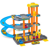 Pista Carrinho Posto Gasolina Rampa Parking Com 2 Carrinhos