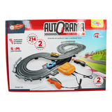 Pista De Autorama Com 2 Carrinhos E 2 Controles 214cm