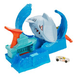 Pista De Brinquedo Robô Tubarão Hot Wheels City Mattel