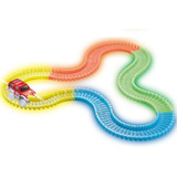 Pista De Carrinho Com Blocos Para Montar Brilha No Escuro