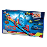 Pista De Carrinho Duplo Looping Veloz Movido A Fricção