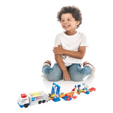 Pista De Carrinhos Corrida Brinquedo Infantil Lança Carrinhos