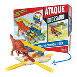 Pista De Corrida Ataque Dinossauro T-rex C Lançador Carrinho