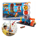 Pista De Manobras Hot Wheels City Super Loja De Pneus Mattel