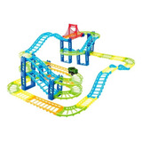 Pista Dino Track Carrinho A Pilha Infantil 81 Pçs Brinquedo