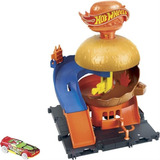 Pista Hot Wheels City Hamburger Burger Drive Thru Hdr26