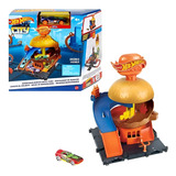 Pista Hot Wheels City Hamburger Burger Drive Thru Hdr26