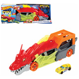 Pista Hot Wheels City Reboque Do Dragão Lançador Mattel