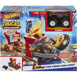 Pista Hot Wheels Pista Arena De Demolicao Desafios Mattel Cor Preto