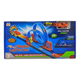Pista Looping 360 Lançador Carrinho Tipo Hotwheels A Fricção