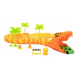 Pista Polibrinq Speedster Desafio Da Serpente Com Carrinho Cor Laranja