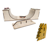 Pista Rampa Skate Dedo + Trave Mdf Fingerboard Sk8 Brinquedo