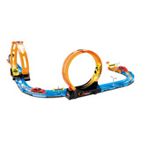 Pista Tipo Hotwheels Corrida Loop Carros Fricção 25pcs