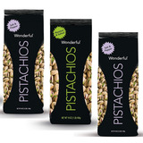 Pistaches Premium Temperado Petisco Aperitivo Nutritivos 3x Sabor 2 Salt Pepper - 1 Roasted Salted