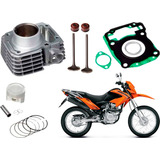 Pistão Camisa Anéis Junta Válvula Honda Bros 125 2014