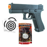 Pistola Airsoft Spring 6mm Rossi + Bbs V307 Vigor Glock Arma