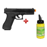 Pistola Airsoft Spring Kwc Glock G7 + Bbs Bb King 0.12g