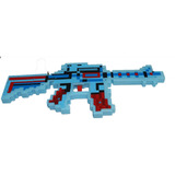 Pistola Arma 39cm Som Luz  Diamante Gamer Youtuber  + Pilha