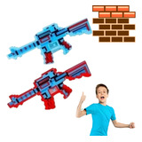 Pistola Arma Brinquedo Menino Minecraft Luz