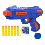 Pistola Arma Dardos Espuma Gatilho Rápido Estilo Nerf 2 Em 1