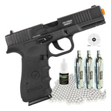 Pistola De Airsoft Glock W119 Co2 6mm Full Metal Blowback