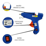 Pistola De Cola Quente 60w - Bivolt Bico Fino- Bastão Grosso