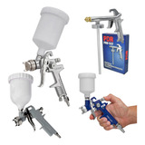 Pistola De Pintura Automotiva 600ml Hvlp Combo Promoção K4