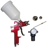 Pistola De Pintura Hvlp 1.4 E 2.0 Mm Com Regulador Lee Tools