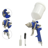 Pistola De Pintura Profissional H827 Gravidade Bico 1.4mm Hvlp Caneca 600ml Automotiva, Moveleira, Industrial Wwsoldas