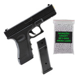 Pistola Glock 6mm Airsoft Spring Cano