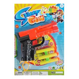 Pistola Lança Atira Dardos Similar Nerf Balas Espuma Gruda