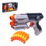 Pistola Lança Dardo Tipo Nerf X Arminha Brinquedo 14 Dardos