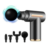 Pistola Massageadora Elétrica Miofascial Corporal Cor Preto Cor Prateado Voltagem 110v/220v