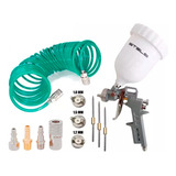 Pistola Pintura 600ml Com 3 Bicos + Brinde
