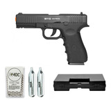 Pistola Pressão Co2 Glock W119 Blowback 4.5 Case + Bbs+ Co2