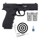 Pistola Pressão Co2 W119 Rossi Preta Semi-metal 4,5mm Kit
