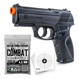 Pistola Pressão Wg C11 Gas Co2 Polímero Esferas Aço 4,5mm