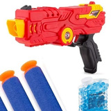 Pistola Supershot Lança Dardo Bola Gel Estilo Nerf Polibrinq