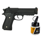 Pistola Taurus Metal Spring Air Soft Pt92 V22 6mm + 1000 Bbs