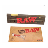 Piteira Vidro Kit Raw + Seda Black Original King Size